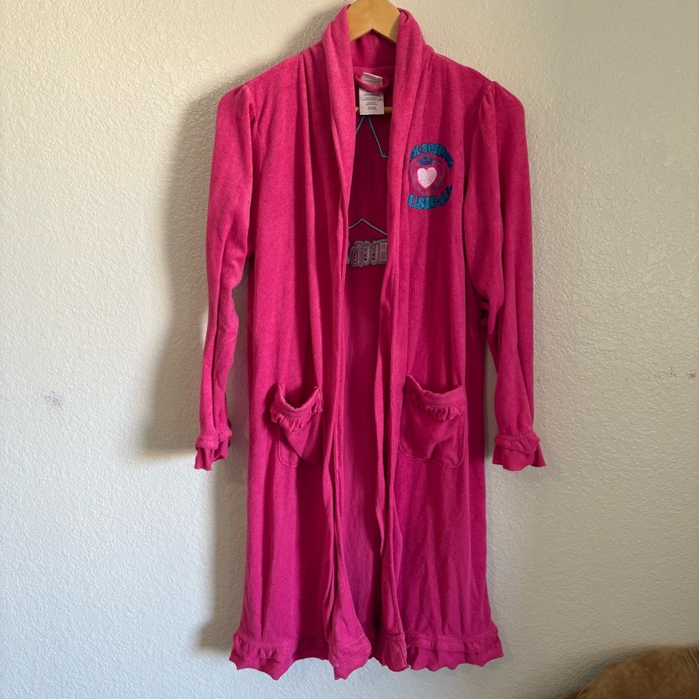 2008 High School Musical 2 Pink Bathrobe Movie Merch Pink Troy Gabriella Y2K 00s